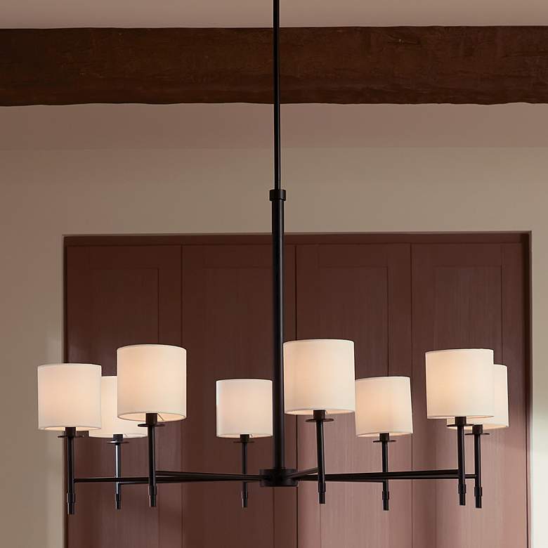 Image 2 Kichler Ali 38 3/4" Wide Black 8-Light Chandelier