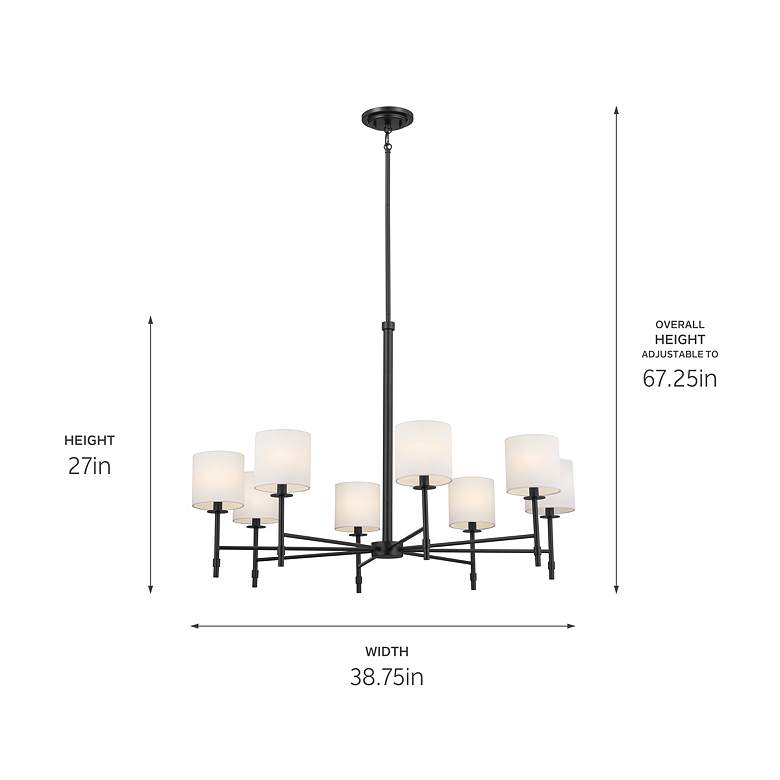 Image 5 Kichler Ali 38 3/4" Wide Black 8-Light Chandelier more views