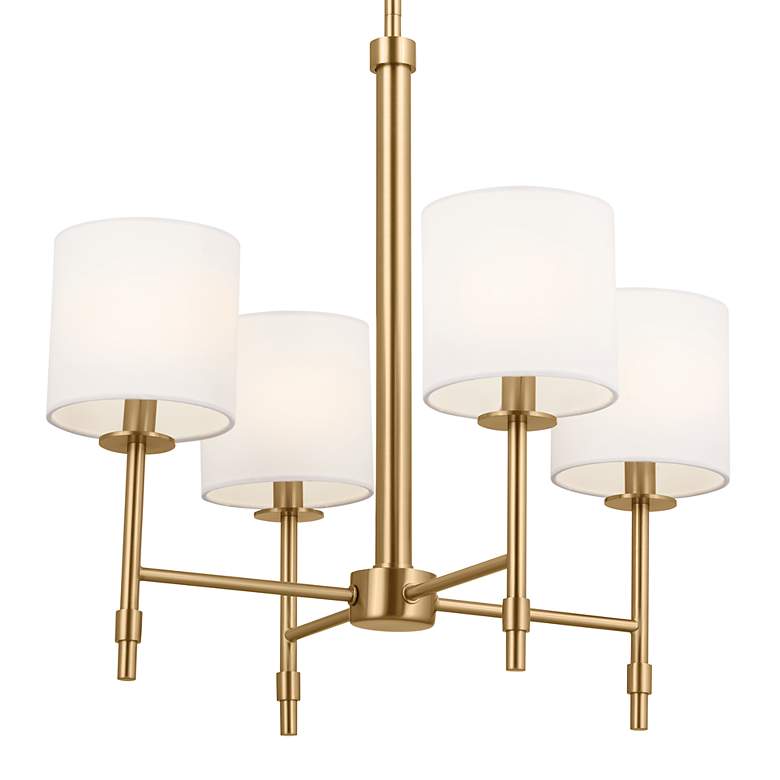 Image 3 Kichler Ali 20" Wide 4-Light Modern Brass Shade Chandelier more views