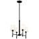 Kichler Ali 20" Wide Black 4-Light Chandelier