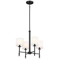 Kichler Ali 20" Wide Black 4-Light Chandelier