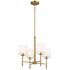 Kichler Ali 20"W Brushed Natural Brass 4-Light Chandelier