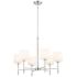 Kichler Ali 26" Wide Polished Nickel 6-Light Modern Shade Chandelier