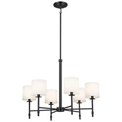 Kichler Ali 28" Wide Black 6-Light Chandelier