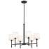 Kichler Ali 28" Wide Black 6-Light Chandelier