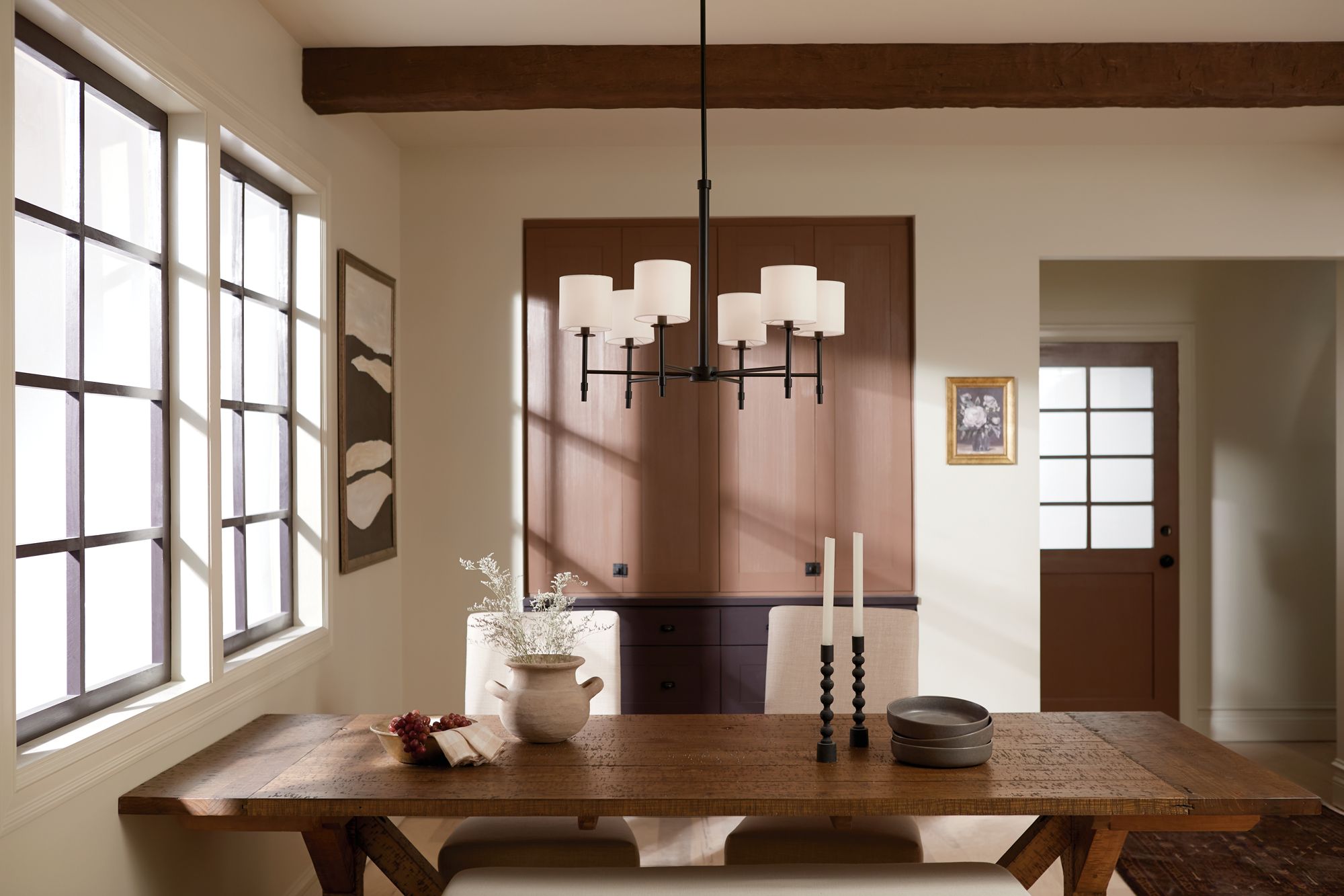 Image 5 Kichler Ali 28" Wide Black 6-Light Chandelier more views