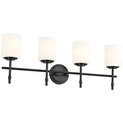 Kichler Ali 32 1/2" Wide Black 4-Light Vanity Bath Light