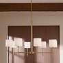 Thumbnail2 of Kichler Ali 38 3/4" Wide 8-Light Brass Finish Round Chandelier