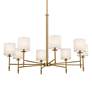 Thumbnail4 of Kichler Ali 38 3/4" Wide 8-Light Brass Finish Round Chandelier more views