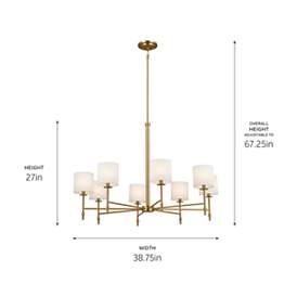 Image5 of Kichler Ali 38 3/4" Wide 8-Light Brass Finish Round Chandelier more views