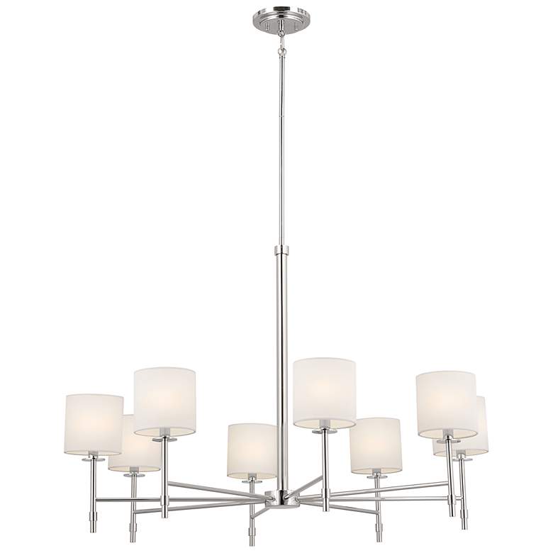 Image 3 Kichler Ali 38 3/4" Wide Polished Nickel 8-Light Chandelier
