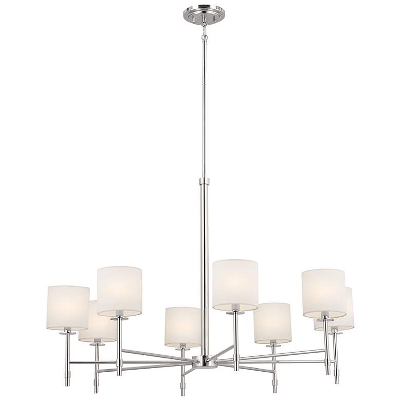 Image 3 Kichler Ali 38 3/4 inch Wide Polished Nickel 8-Light Chandelier