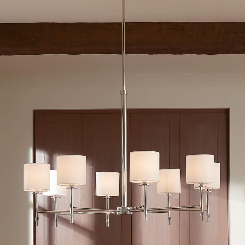 Image 2 Kichler Ali 38 3/4" Wide Polished Nickel 8-Light Chandelier