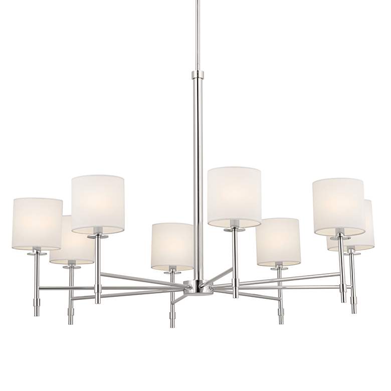 Image 4 Kichler Ali 38 3/4 inch Wide Polished Nickel 8-Light Chandelier more views