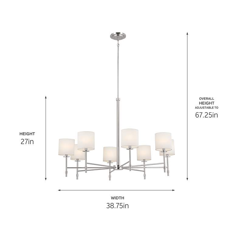 Image 5 Kichler Ali 38 3/4" Wide Polished Nickel 8-Light Chandelier more views