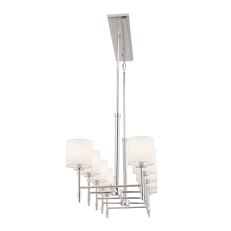 Image 4 Kichler Ali 56 1/2" Polished Nickel Modern 10-Light Linear Chandelier more views