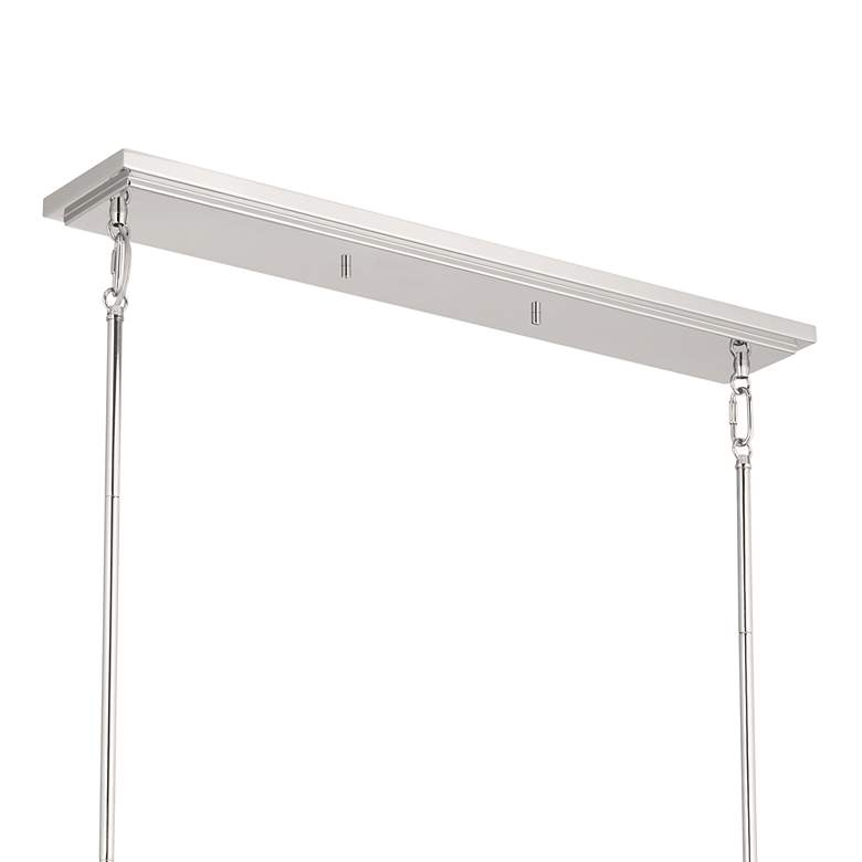 Image 7 Kichler Ali 56 1/2" Polished Nickel Modern 10-Light Linear Chandelier more views