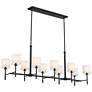 Thumbnail3 of Kichler Ali 56 1/2" Wide Black 10-Light Linear Chandelier