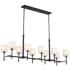 Kichler Ali 56 1/2" Wide Black 10-Light Linear Chandelier