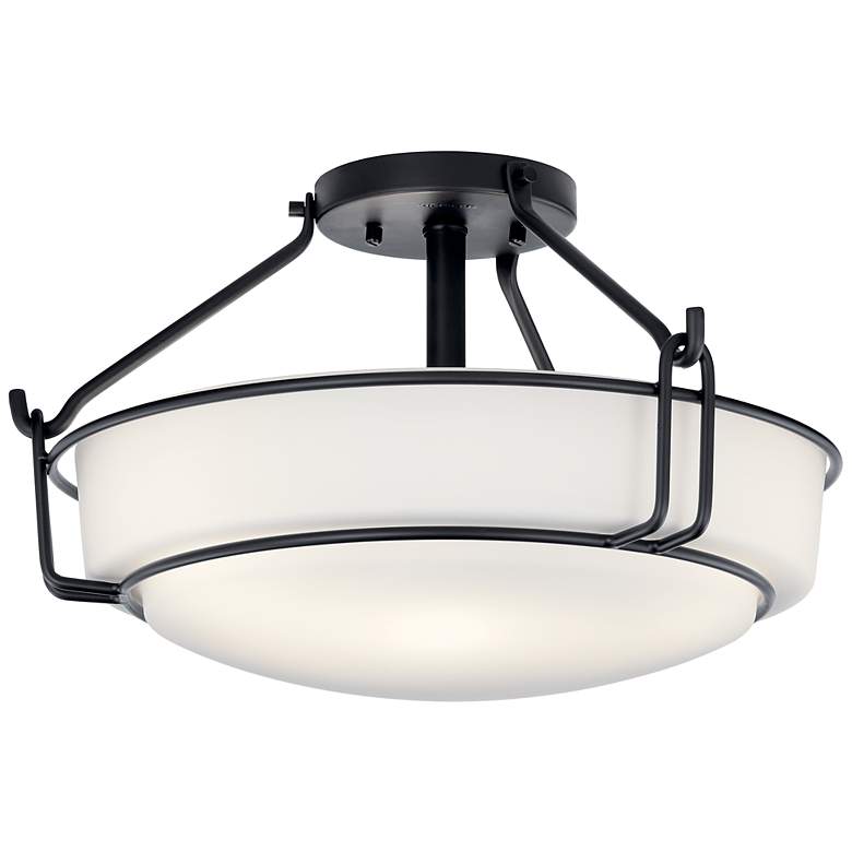 Image 3 Kichler Alkire 16 1/2" Wide Black Ceiling Light