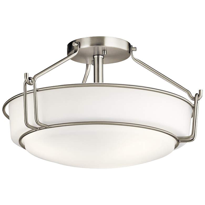 Image 2 Kichler Alkire 16 1/2 inch Wide Brushed Nickel Ceiling Light