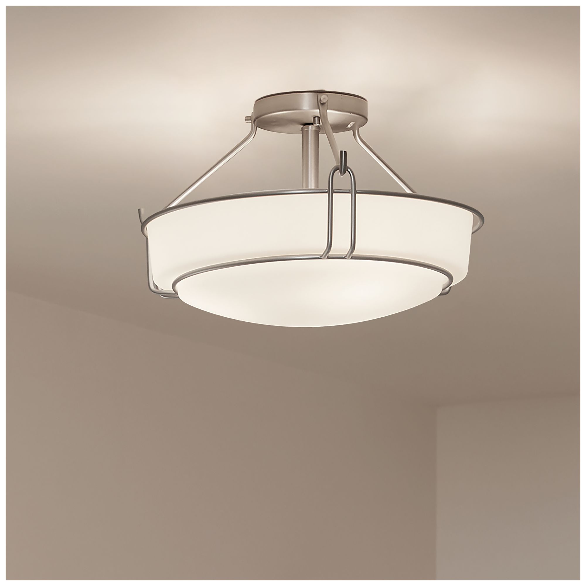 Image 3 Kichler Alkire 16 1/2" Wide Brushed Nickel Ceiling Light more views