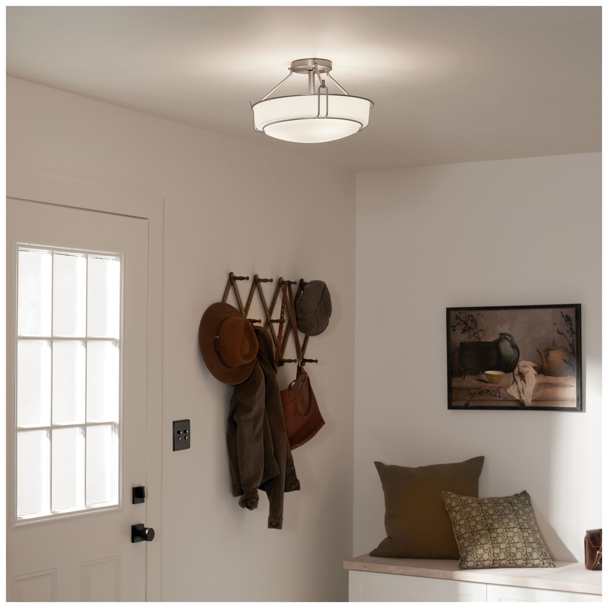 Kichler Alkire 16 1/2" Wide Brushed Nickel Ceiling Light