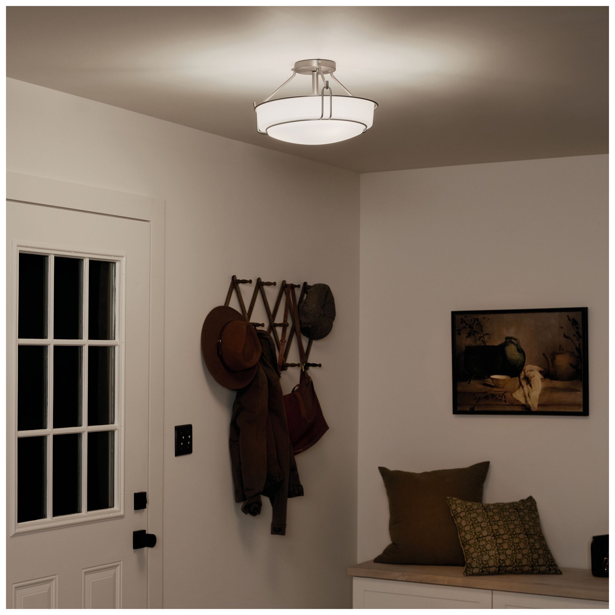 Kichler Alkire 16 1/2" Wide Brushed Nickel Ceiling Light