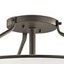 Thumbnail4 of Kichler Alkire 22" Wide White Shade Olde Bronze Ceiling Light more views