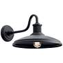 2_Kichler Allenbury Large 9" High Textured Black Outdoor Wall Light