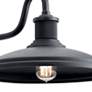 3_Kichler Allenbury Large 9" High Textured Black Outdoor Wall Light more views