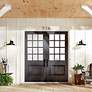 4_Kichler Allenbury Large 9" High Textured Black Outdoor Wall Light more views