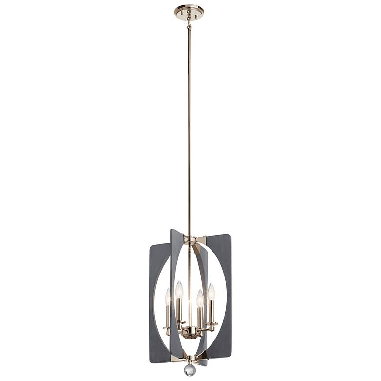 Image 1 Kichler Alscar 14 inch Wide 4-Light Driftwood Grey Modern Pendant