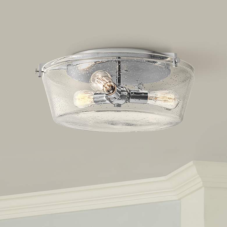 Image 1 Kichler Alton 18 1/2 inch Wide Chrome 3-Light Ceiling Light