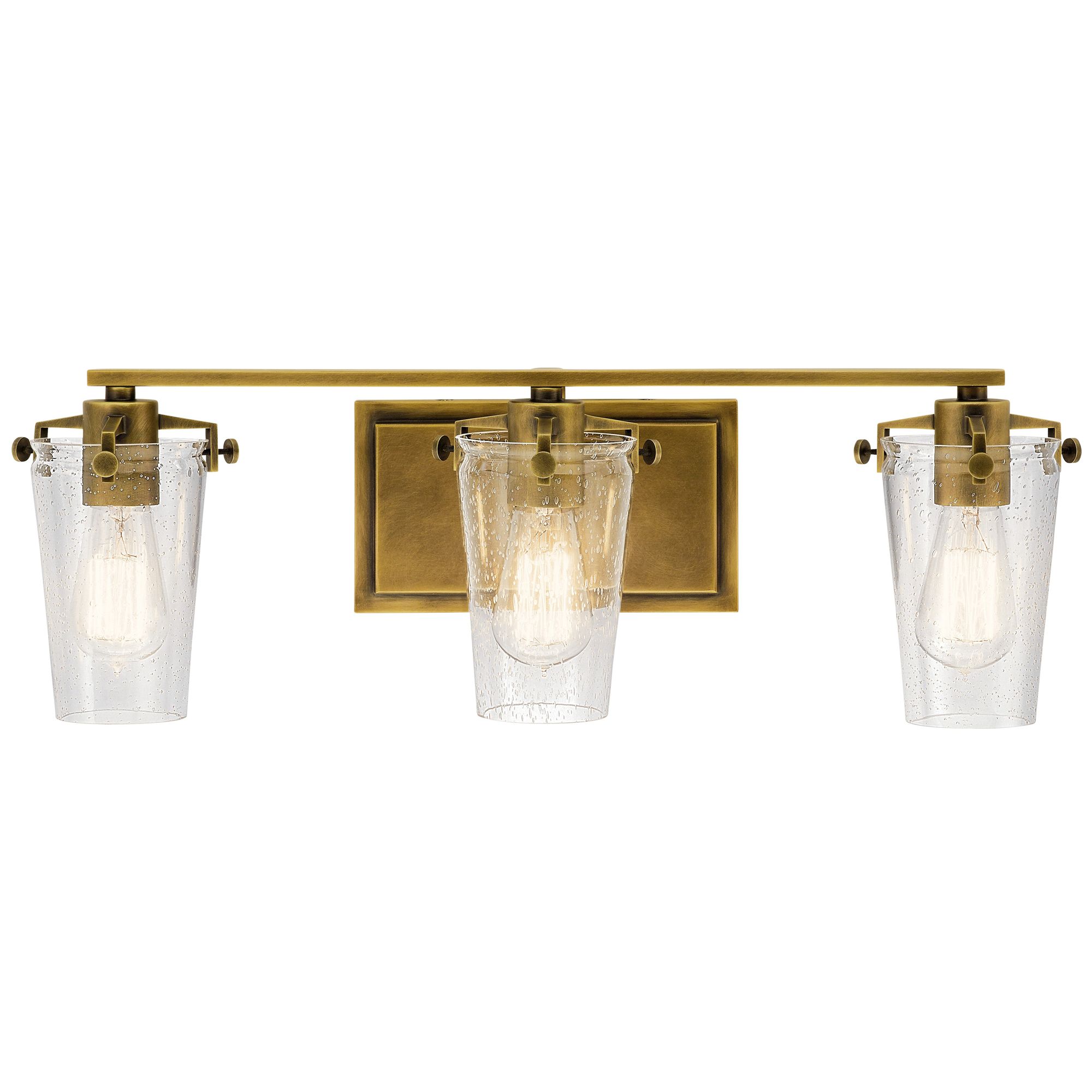 Image 2 Kichler Alton 24" Wide Natural Brass 3-Light Bath Light more views