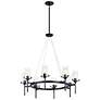 Thumbnail2 of Kichler Alton 38" Wide 8-Light Industrial Ring Chandelier