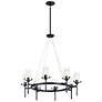 Kichler Alton 38" Wide 8-Light Industrial Ring Chandelier