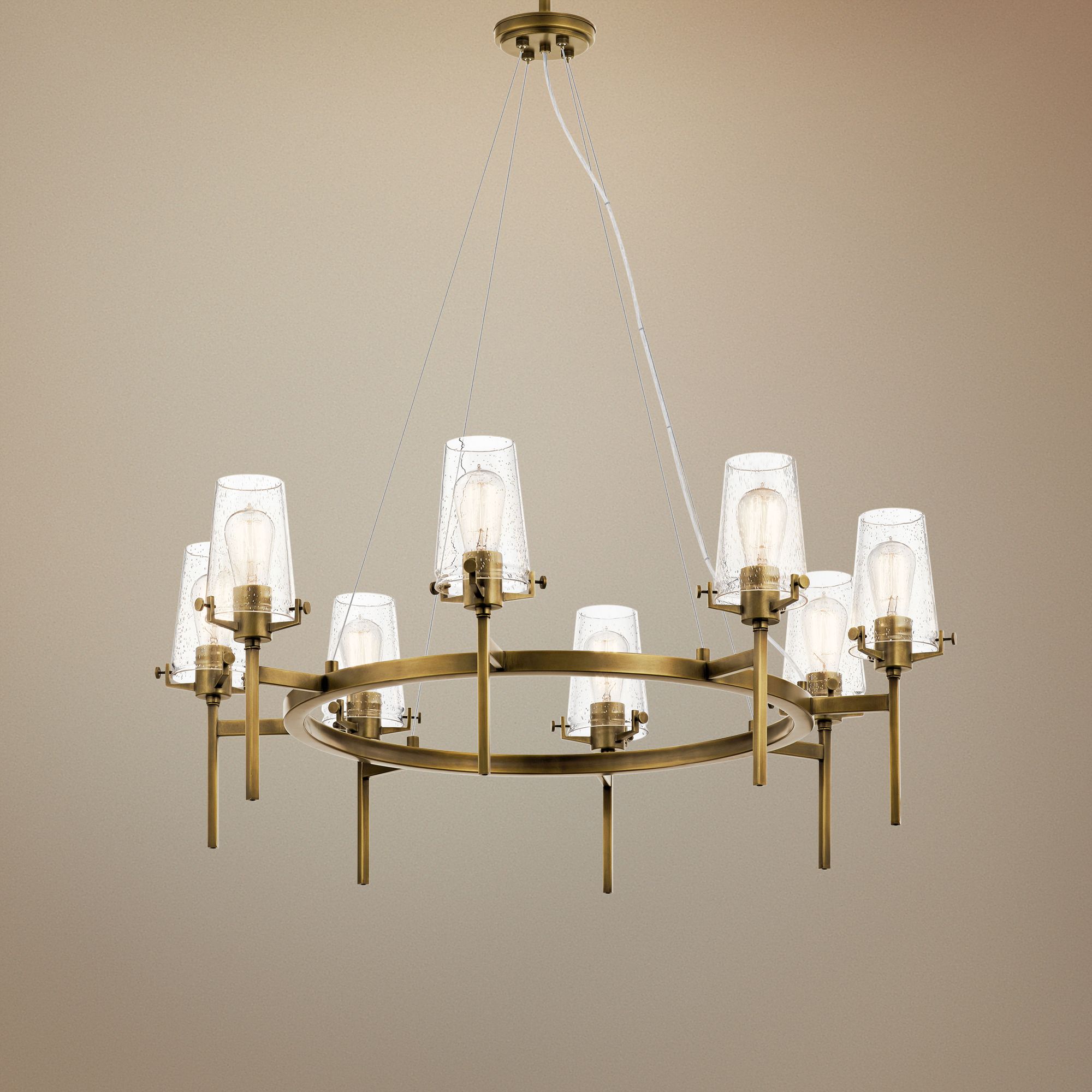 brass 8 light chandelier