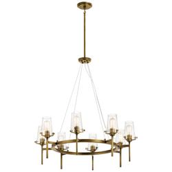 Kichler Alton 38" Wide Natural Brass 8-Light Ring Chandelier