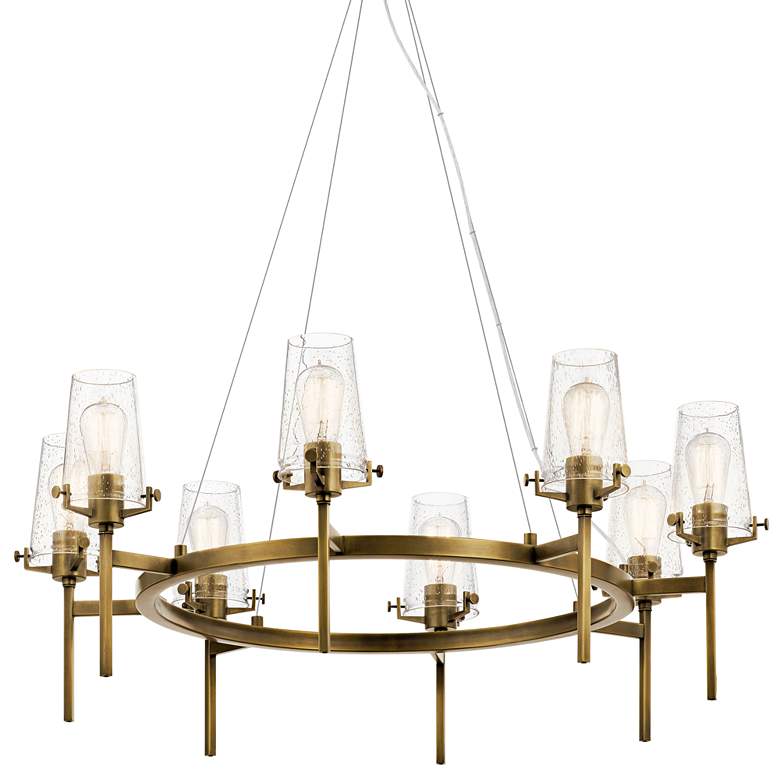 Image 3 Kichler Alton 38" Wide Natural Brass 8-Light Ring Chandelier more views
