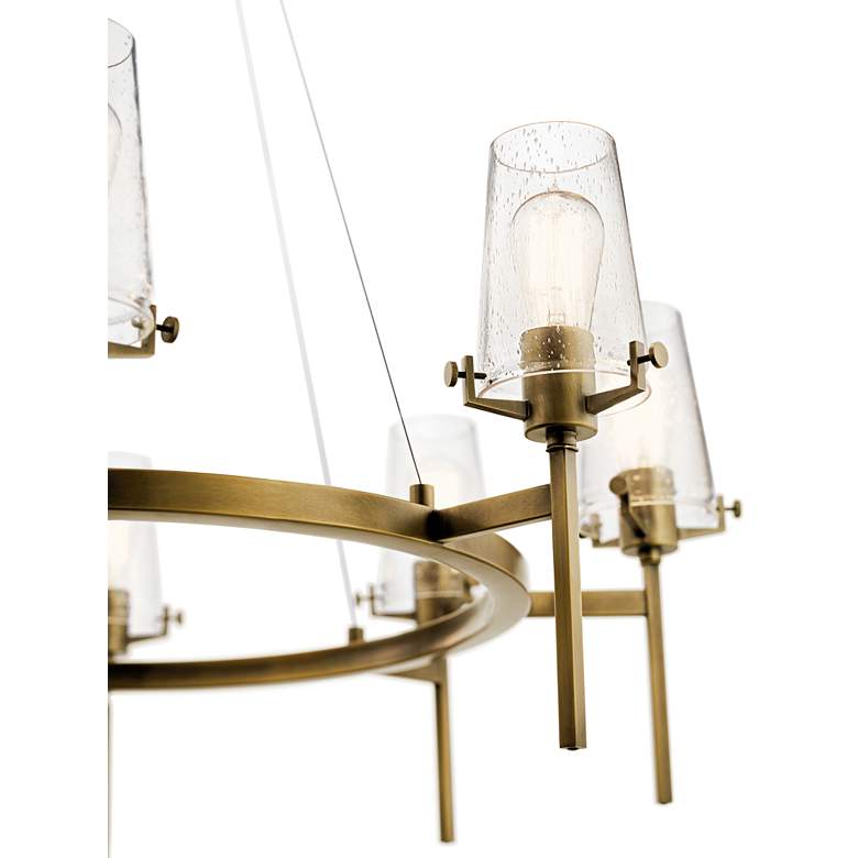 Image 4 Kichler Alton 38" Wide Natural Brass 8-Light Ring Chandelier more views