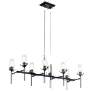 2_Kichler Alton 46" Wide Black 8-Light Linear Chandelier