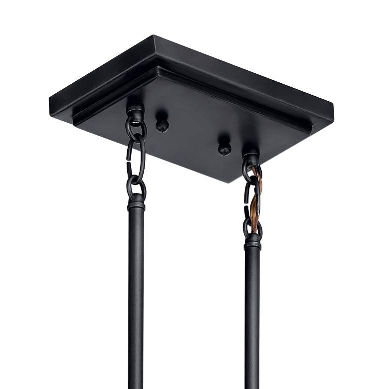 Image 3 Kichler Alton 46" Wide Black 8-Light Linear Chandelier more views