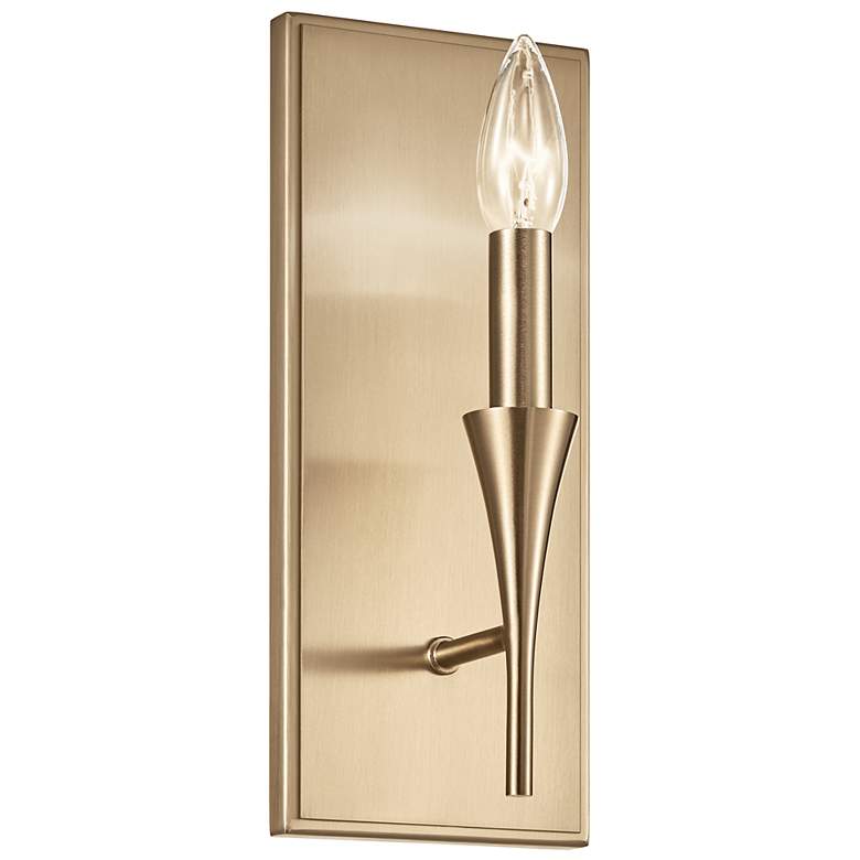 Image 1 Kichler Alvaro 11 1/2" High Champagne Bronze Wall Sconce