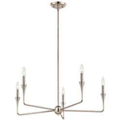 Kichler Alvaro 30 1/4" Wide 5-Light Polished Nickel Chandelier