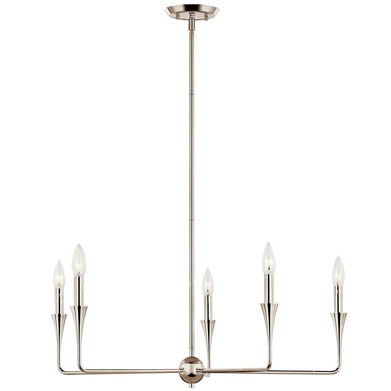 Image 5 Kichler Alvaro 30 1/4" Wide 5-Light Polished Nickel Chandelier more views