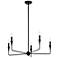 Kichler Alvaro 30 1/4" Wide Black 5-Light Chandelier