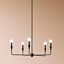 2_Kichler Alvaro 30 1/4" Wide Black 5-Light Chandelier