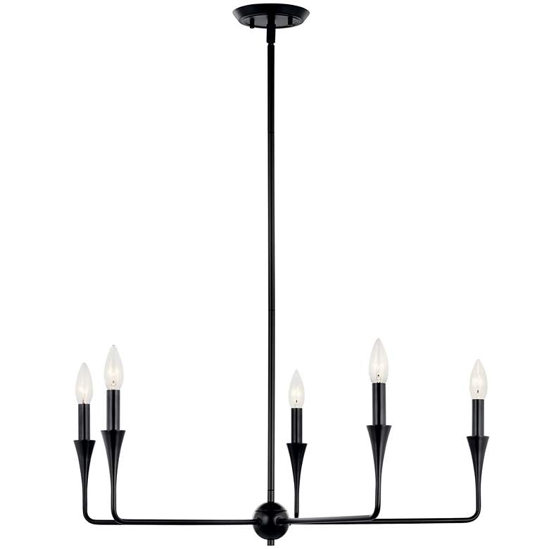 Image 7 Kichler Alvaro 30 1/4" Wide Black 5-Light Chandelier more views