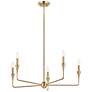 2_Kichler Alvaro 30 1/4"W Champagne Bronze 6-Light Chandelier